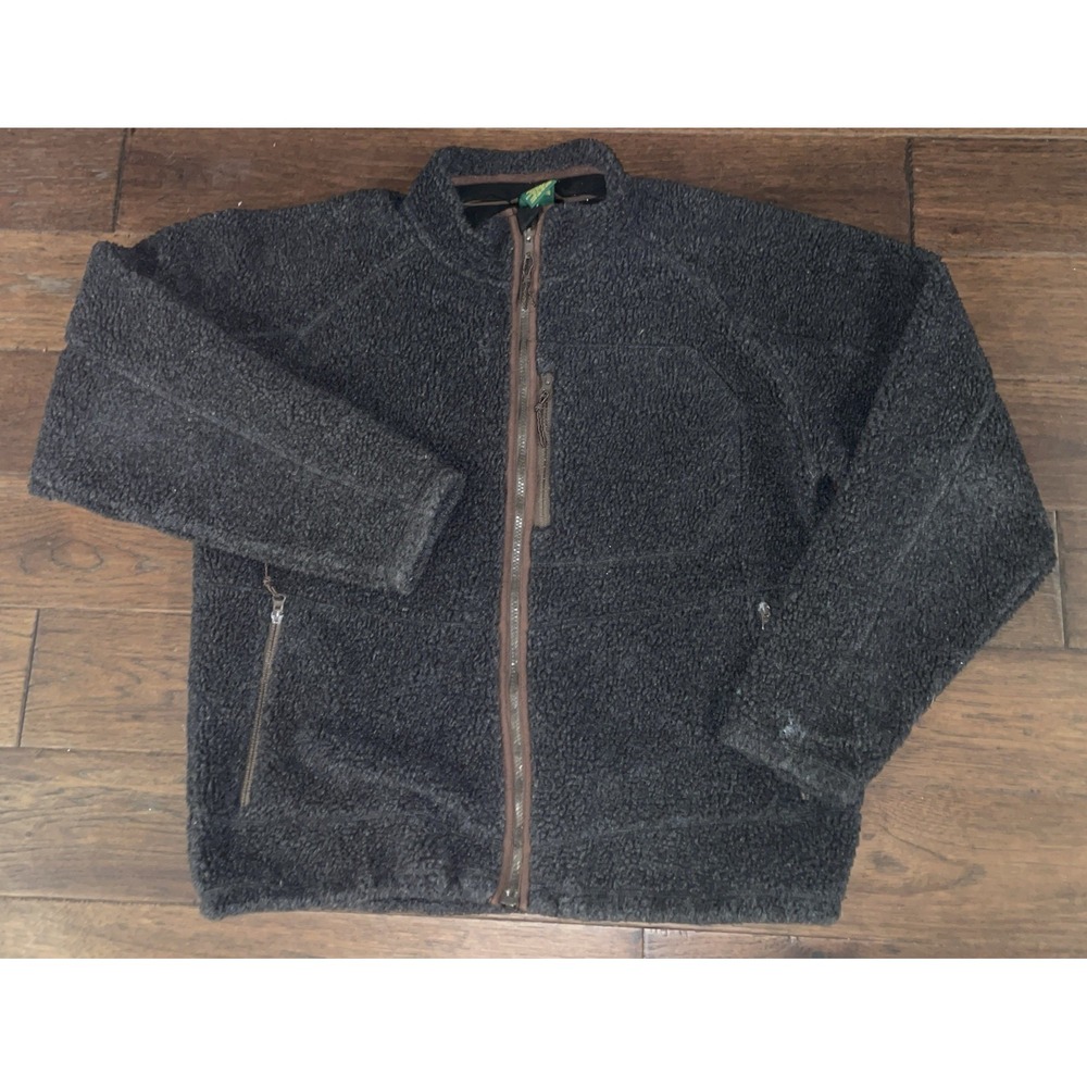 Cabela's Sherpa Jacket Men's Large Deep Pile Sherpa Bomber‎